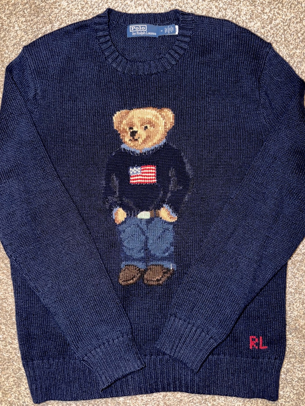 Polo Bear Cotton-Linen Sweater